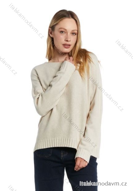 Svetr oversize  dlouhý rukáv dámský (S/M ONE SIZE) ITALSKÁ MÓDA IMPSD246180