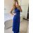 Šaty dlouhé letní elegantní na ramínka dámské (S/M/L ONE SIZE) ITALSKÁ MÓDA IMPBB24H6536