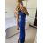 Šaty dlouhé letní elegantní na ramínka dámské (S/M/L ONE SIZE) ITALSKÁ MÓDA IMPBB24H6536