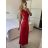Šaty dlouhé letní elegantní na ramínka dámské (S/M/L ONE SIZE) ITALSKÁ MÓDA IMPBB24H6536