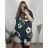 Vesta na zip s kapucí dámská nadrozměr (44/46/48 ONE SIZE ) ITALSKá MóDA IMSM24ROSE/DR 44/46 Černá