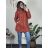 Kabát zimní s kapucí dámská LHD fashion (S-2XL) LHD-2M-231/DR L hnedá