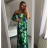 Šaty carmen dlouhé letní icecool žabičkované dámské (S/M ONE SIZE) ITALSKÁ MÓDA IMM21144/DR S/M zelená