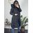 Kabát zimní s kapucí dámská LHD fashion (S-2XL) LHD-2M-033-1/DR S čierna
