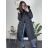 Kabát zimní s kapucí dámska  LHD fashion (S-2XL) LHD-2M-033-1/DR L Černá