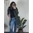 Kabát zimní s kapucí dámska  LHD fashion (S-2XL) LHD-2M-23-3/DR S zelená khaki