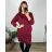 Šaty klasik dlouhý rukáv nadrozměr dámské (2XL/3XL ONE SIZE) ITALSKÁ MÓDA IM723KLASIKA/DUR 2XL/3XL Černá