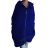 Mikina teplá predĺžená oversize na zips s kapucňou dámska nadrozmer (2XL/3XL ONE SIZE) TALIANSKA MÓDA IMD22676