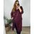 Mikina prodloužená na zip alá cardigan dámská (uni m/2xl) ITALSKá MóDA IM521205