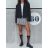 Sukně krátká skládaná s páskem dámská (S/M/L ONE SIZE) IMM24M18718