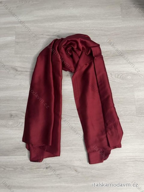 Šál, šatka saténová dámska (ONE SIZE) DELFIN DEL24899S/DR ONE SIZE vínová