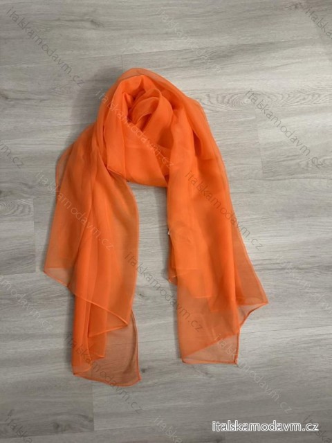 Šatka ľahká dámska (ONE SIZE) DELFIN DEL24WJ-085/DR ONE SIZE oranžová neón