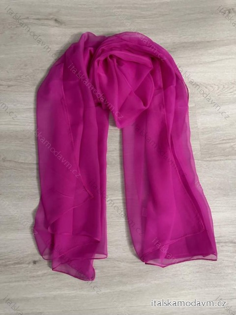 Šatka ľahká dámska (ONE SIZE) DELFIN DEL24WJ-085/DR ONE SIZE ružová fuchsiová