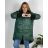 Bunda  s kapucí dámská nadrozměr (3XL/4XL ONE SIZE) ITALSKÁ MÓDA IM423683/DUR khaki 3XL/4XL