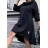 Šaty mikinové dlhý rukáv dámske (S/M/L ONE SIZE) TALIANSKA MÓDA IMPLI2430860