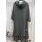 Šaty mikinové dlhý rukáv dámske (S/M/L ONE SIZE) TALIANSKA MÓDA IMPLI2430860