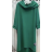 Šaty mikinové dlhý rukáv dámske (S/M/L ONE SIZE) TALIANSKA MÓDA IMPLI2430860