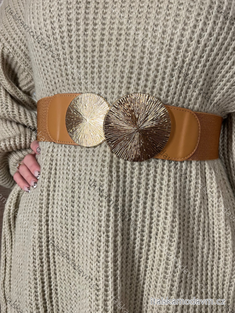 Opasok dámsky ((77cm)) TALIANSKA MÓDA IMWS24G-251/DR hnedá ONE SIZE