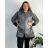 Bunda s kapucňou dámska nadrozmer (3XL/4XL ONE SIZE) TALIANSKA MÓDA IM423683/DUR šedá 3XL/4XL
