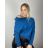 Svetr oversize šikmý dlouhý rukáv dámské (S/M/L ONE SIZE) ITALSKá MóDA IM424509/DUR -   zelená smaragdová -   S/M/L