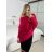 Svetr oversize šikmý dlouhý rukáv dámské (S/M/L ONE SIZE) ITALSKá MóDA IM424509/DUR -   zelená smaragdová -   S/M/L