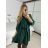 Tunika košilová dlouhý rukáv dámská (S/M/L ONE SIZE) ITALSKÁ MÓDA IMM24M3297