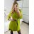 Tunika košilová dlouhý rukáv dámská (S/M/L ONE SIZE) ITALSKÁ MÓDA IMM24M3297