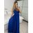 Šaty elegantné spoločenské na ramienka dámske (S/M ONE SIZE) TALIANSKA MÓDA IMPSH2280566