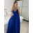 Šaty elegantné spoločenské na ramienka dámske (S/M ONE SIZE) TALIANSKA MÓDA IMPSH2280566