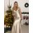 Šaty dlhé elegantné spoločenské na ramienka dámske (S/M ONE SIZE) TALIANSKA MÓDA IMPLP2322930135/DU S/M červená