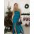 Šaty elegantné spoločenské dlhé na ramienka dámske (S/M ONE SIZE) TALIANSKA MÓDA IM324LOVE/DU -   zelená
 -   S / M