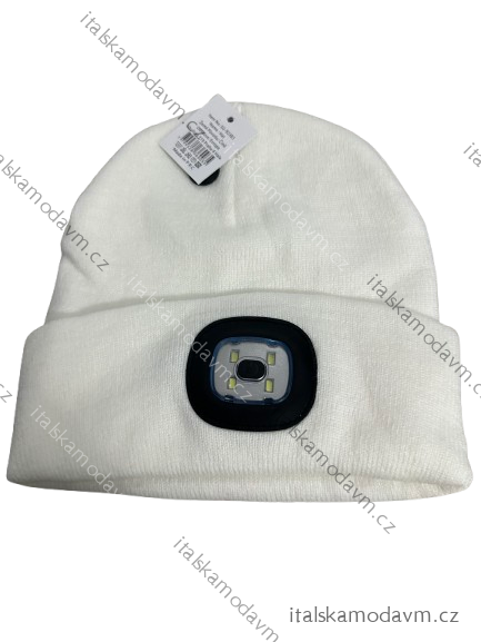 Čiapka s baterkou (ONE SIZE) POLSKÁ VÝROBAPV324SG-92381/DR ONE SIZE biela