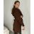 Cardigan pletený dlhý rukáv dámska (S/M ONE SIZE) TALIANSKA MÓDA IMPSH233091/DUR hořčicová SM