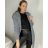 Cardigan pletený dlhý rukáv dámska (S/M ONE SIZE) TALIANSKA MÓDA IMPSH233091/DUR