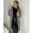 Cardigan pletený dlhý rukáv dámska (S/M ONE SIZE) TALIANSKA MÓDA IMPSH233091/DUR hořčicová SM