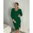 Šaty pletené dlhý rukáv dámske (S/M/L ONE SIZE) TALIANSKA MÓDA IMWBL24150/DU -   béžová smetanová -   S/M/L