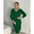 Šaty pletené dlhý rukáv dámske (S/M/L ONE SIZE) TALIANSKA MÓDA IMWBL24150/DU -   béžová smetanová -   S/M/L