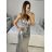 Šaty dlhé spoločenské trblietavé na ramienka dámske (S/M/L ONE SIZE) TALIANSKA MÓDA IMPSH246060A