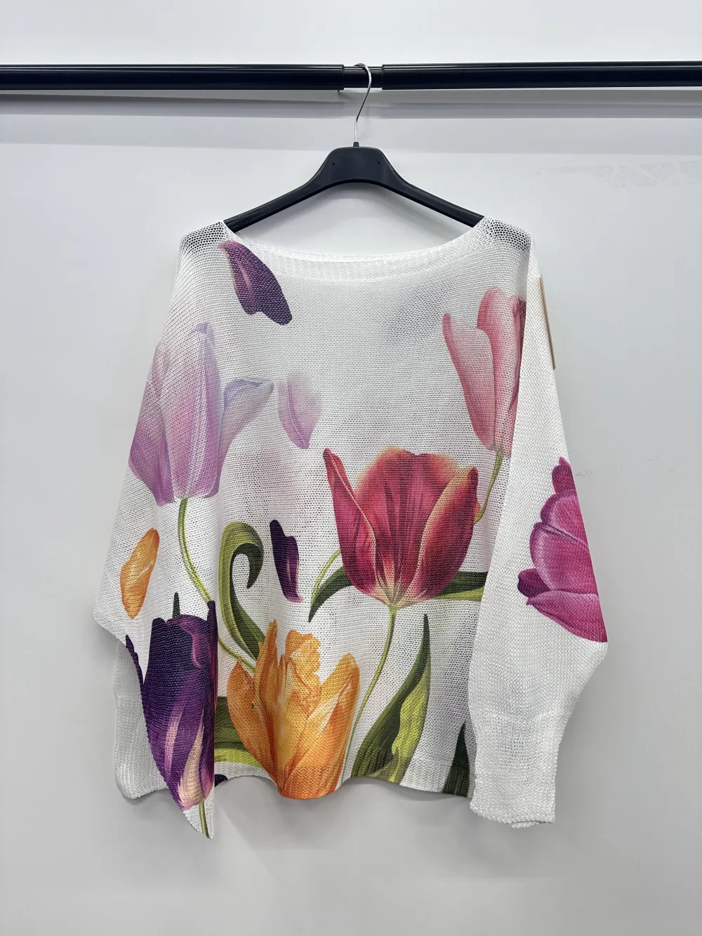 Sveter pletený dlhý rukáv dámska (S/M/L ONE SIZE) TALIANSKA MÓDA IMPSH252001B
