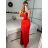 Šaty dlhé elegantný carmen bez rukávov dámske (S/M ONE SIZE) TALIANSKA MÓDA IMPBB232L8831