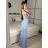 Šaty dlhé elegantný carmen bez rukávov dámske (S/M ONE SIZE) TALIANSKA MÓDA IMPBB232L8831/DUR červená S/M