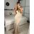 Šaty dlhé elegantný carmen bez rukávov dámske (S/M ONE SIZE) TALIANSKA MÓDA IMPBB232L8831