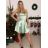 Šaty elegantné spoločenské na ramienka dámske (S/M ONE SIZE) TALIANSKA MóDA IM322461/UL tmavě vínová