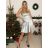 Šaty elegantné spoločenské na ramienka dámske (S/M ONE SIZE) TALIANSKA MóDA IM322461/UL tmavě vínová