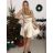 Šaty elegantné spoločenské na ramienka dámske (S/M ONE SIZE) TALIANSKA MóDA IM322461/UL tmavě vínová