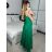 Šaty společenské elegantní letní bez rukávu dámské (S/M ONE SIZE) ITALSKÁ MÓDA IMPSH223590/DUR fuchsiová S/M