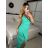 Šaty elegantní společenské dlouhé na ramínka dámské (XS/S/M/L ONE SIZE) ITALSKÁ MÓDA IM322130/DR mintová S/M/L