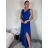 Šaty elegantní společenské dlouhé na ramínka dámské (XS/S/M/L ONE SIZE) ITALSKÁ MÓDA IM322045