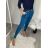 Kalhoty elegantní s páskem dámské  (S/M/L ONE SIZE) ITALSKÁ MÓDA IM425030