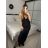 Šaty dlouhé elegantní saténové na ramínka dámské (S/M/L ONE SIZE) ITALSKÁ MÓDA IMPLP2455060075